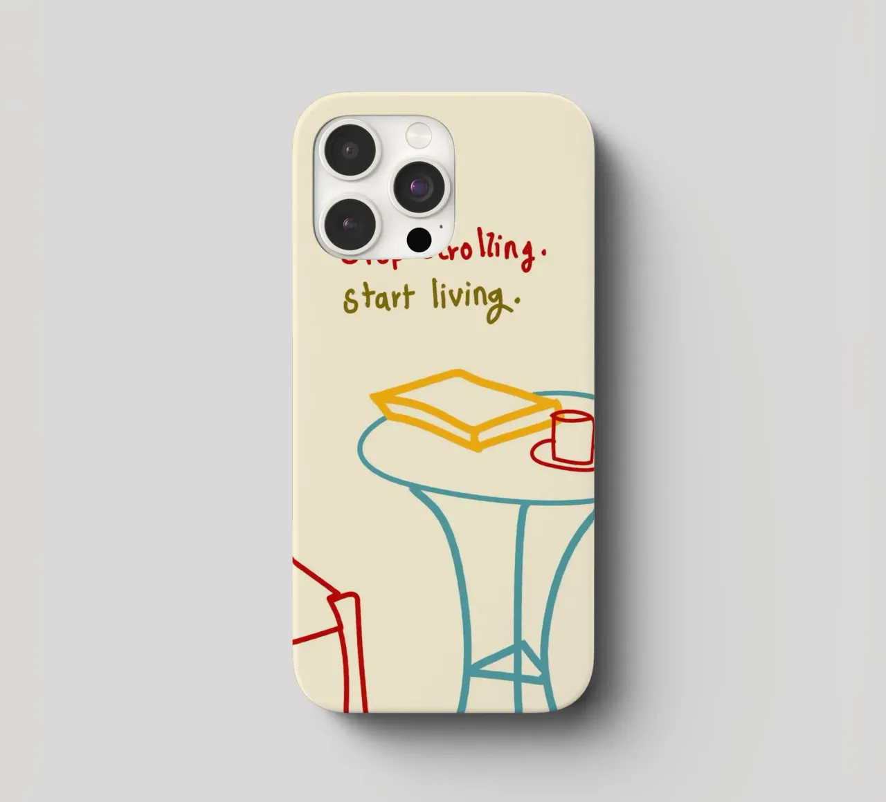 Smettere di scorrere, iniziare a vivere cover iphone da Kintsugi99