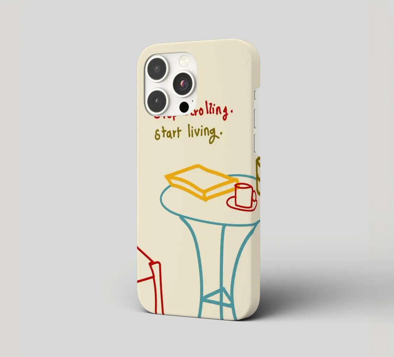 Smettere di scorrere, iniziare a vivere cover iphone da Kintsugi99