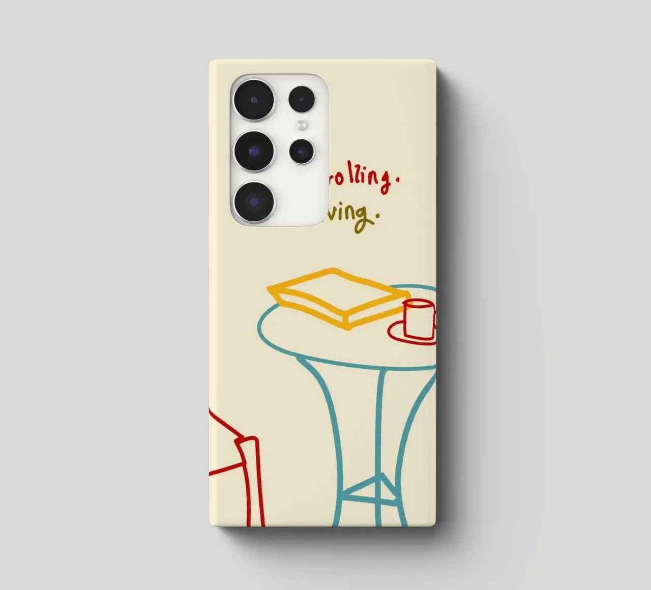 Smettere di scorrere, iniziare a vivere cover samsung da Kintsugi99