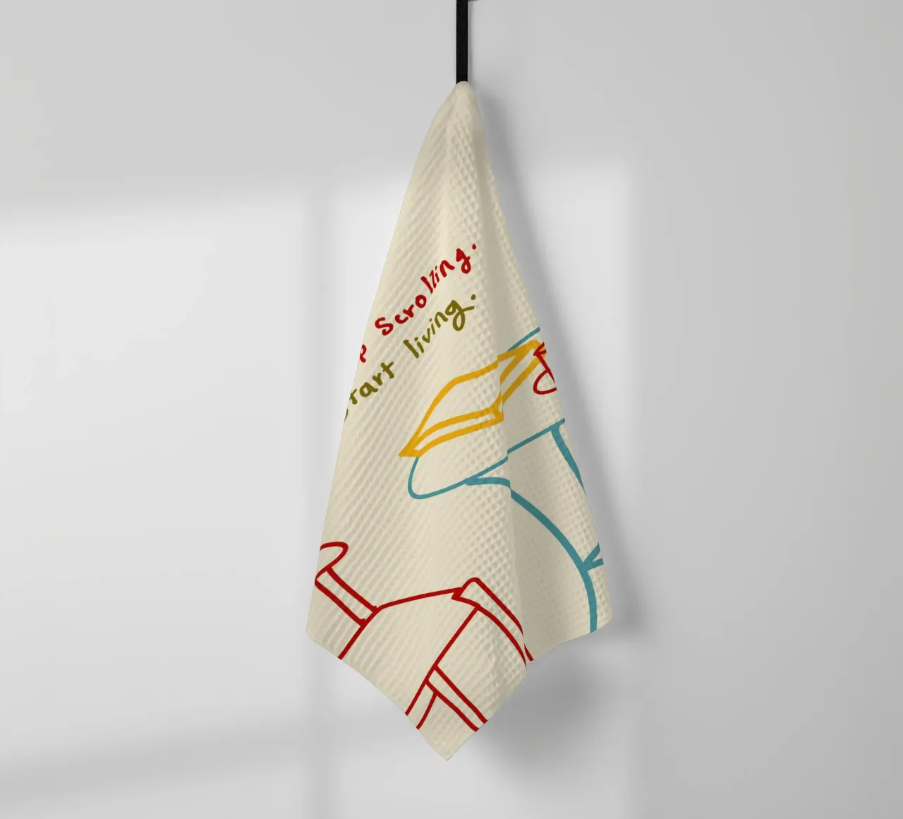 Smettere di scorrere, iniziare a vivere canovaccio da cucina da Kintsugi99