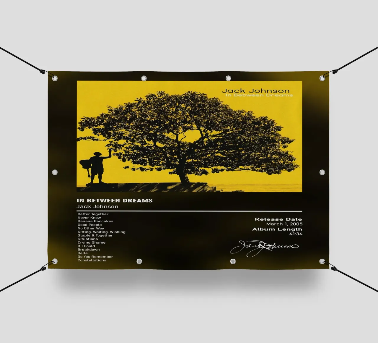 In Between Dreams (2005) by Jack Johnson telo in pvc da DGUnder