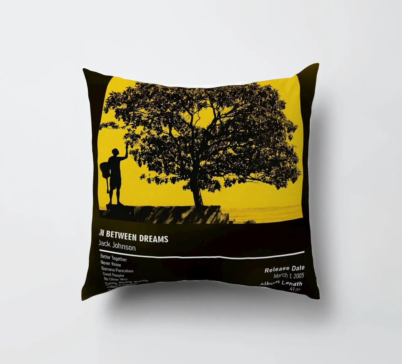 In Between Dreams (2005) by Jack Johnson cuscino da DGUnder