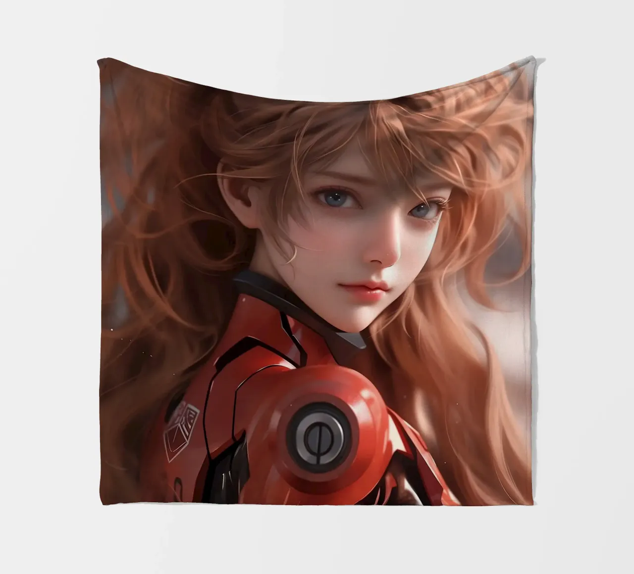 Asuka Langley Soryu Neon Genesis Evangelion coperta in pile da Fleur de Lys