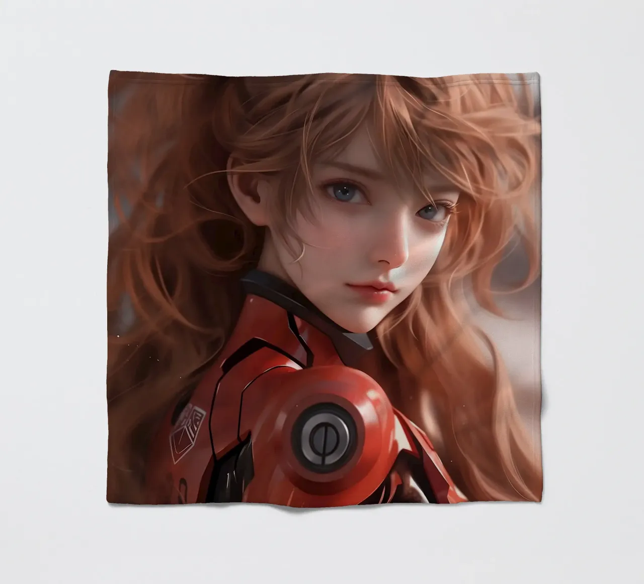 Asuka Langley Soryu Neon Genesis Evangelion coperta in pile da Fleur de Lys