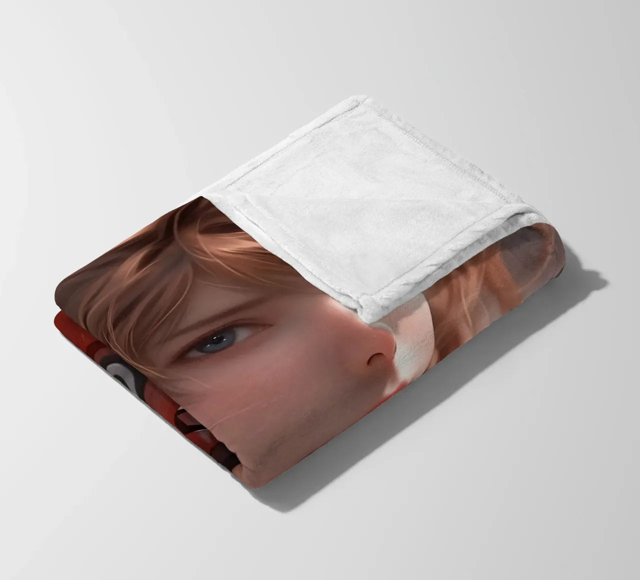 Asuka Langley Soryu Neon Genesis Evangelion coperta in pile da Fleur de Lys