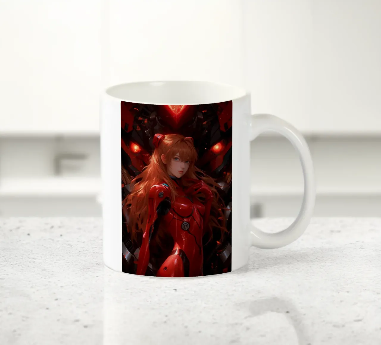 Asuka Langley Soryu Neon Genesis Evangelion tazza in ceramica da Fleur de Lys