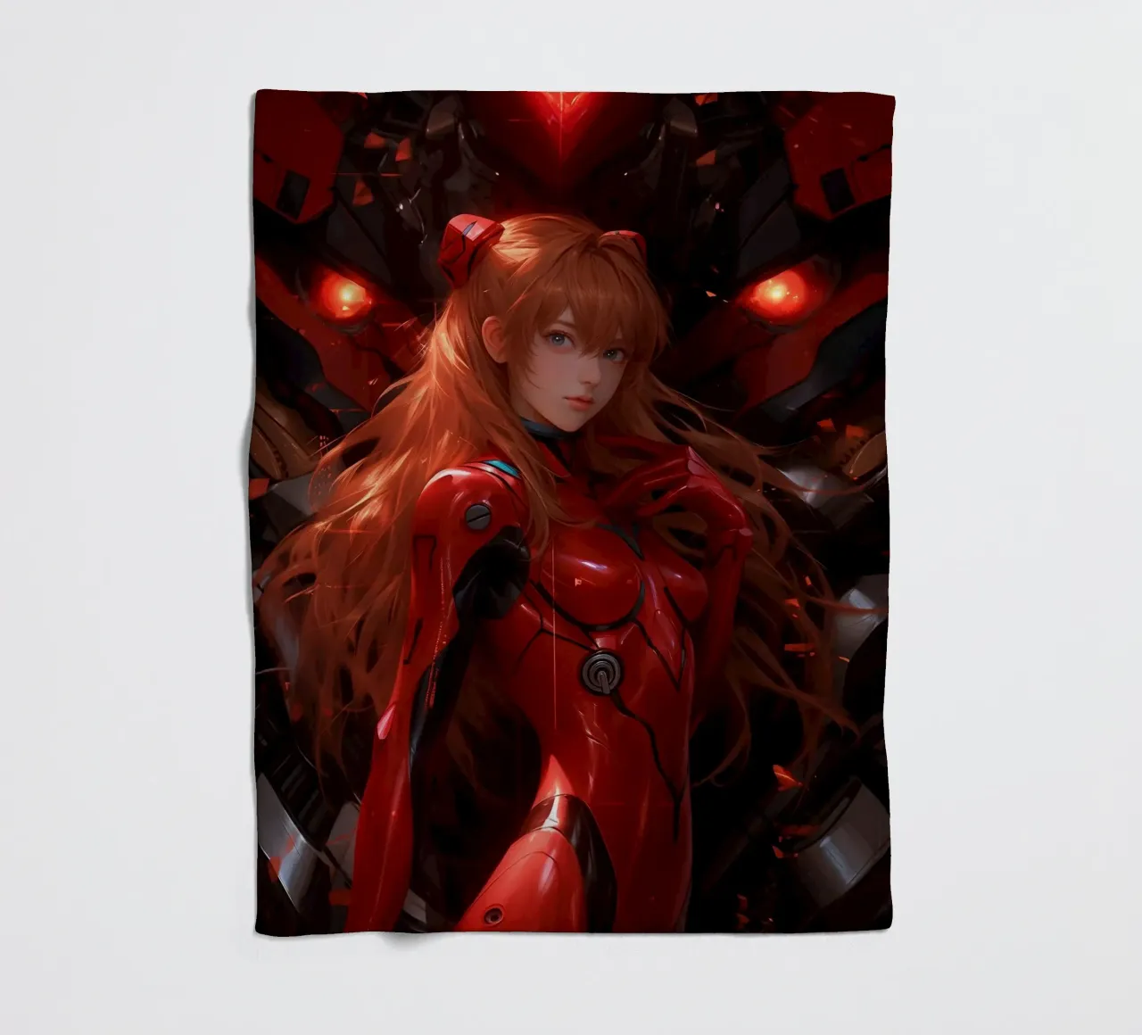Asuka Langley Soryu Neon Genesis Evangelion coperta in pile da Fleur de Lys