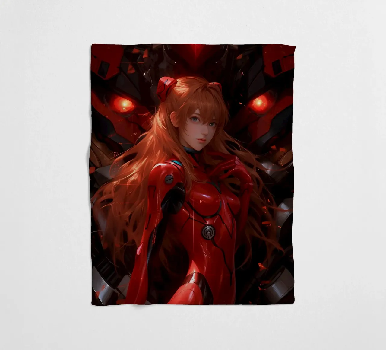 Asuka Langley Soryu Neon Genesis Evangelion coperta in pile da Fleur de Lys