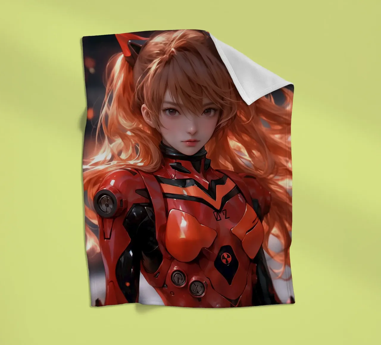 Asuka Langley Soryu Neon Genesis Evangelion Fleecedecke von Fleur de Lys