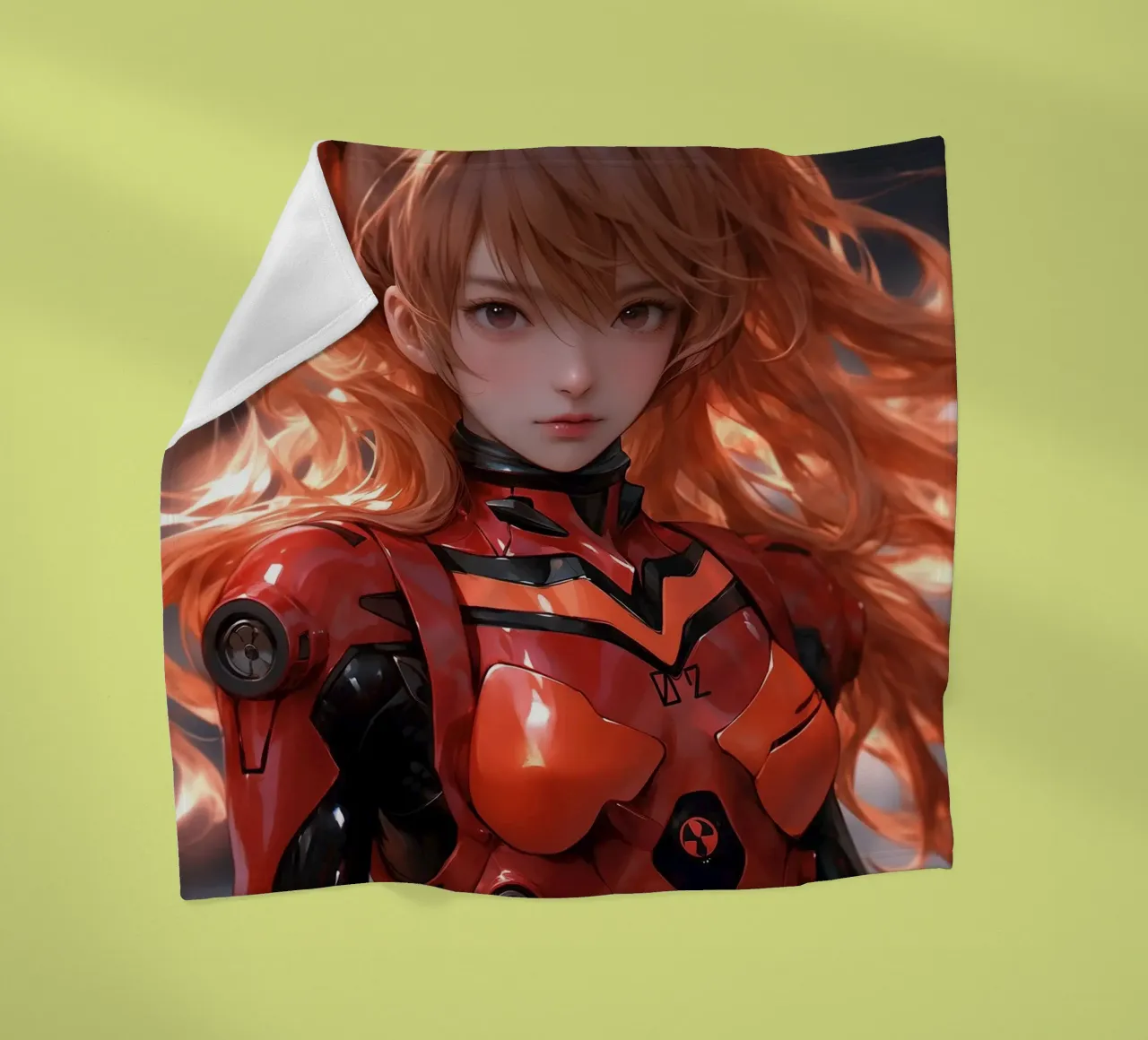 Asuka Langley Soryu Neon Genesis Evangelion Fleecedecke von Fleur de Lys