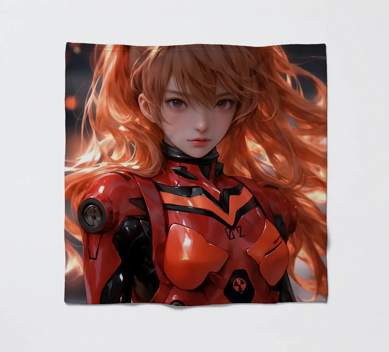 Asuka Langley Soryu Neon Genesis Evangelion Fleecedecke von Fleur de Lys