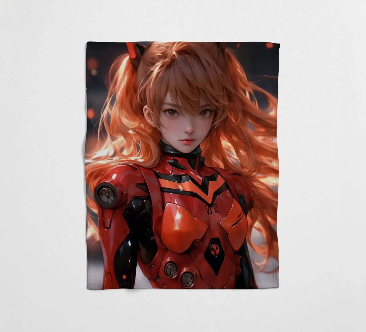 Asuka Langley Soryu Neon Genesis Evangelion Fleecedecke von Fleur de Lys