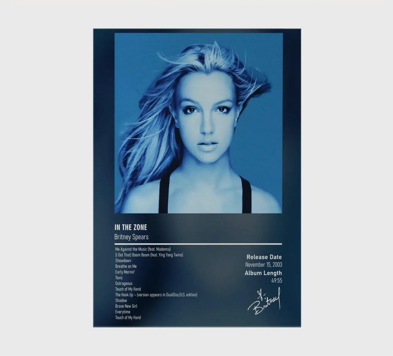 In the Zone (2003) by Britney Spears notebook by DGUnder