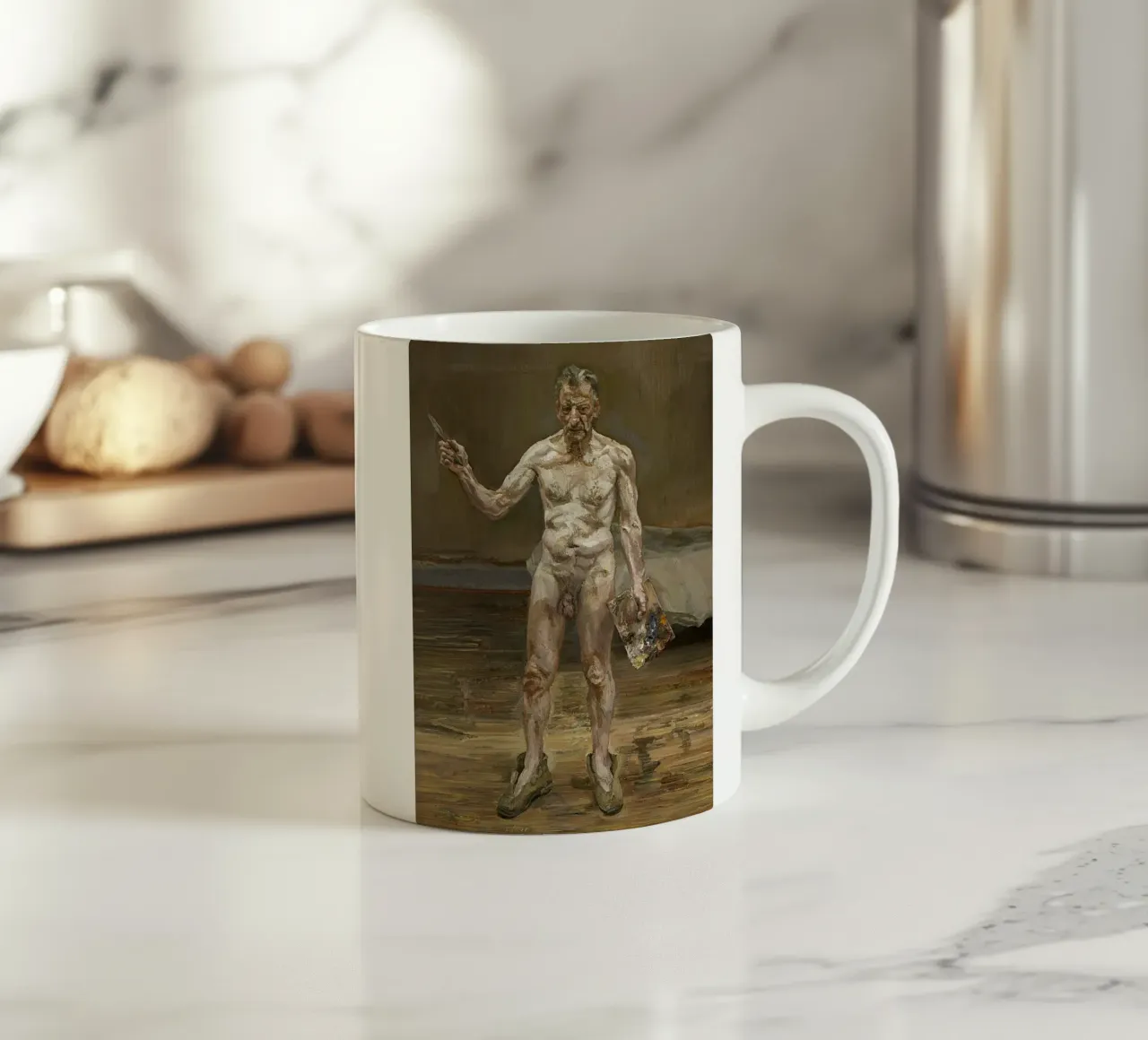 Lucien Freud - Autoritratto tazza in ceramica da julyebayprint