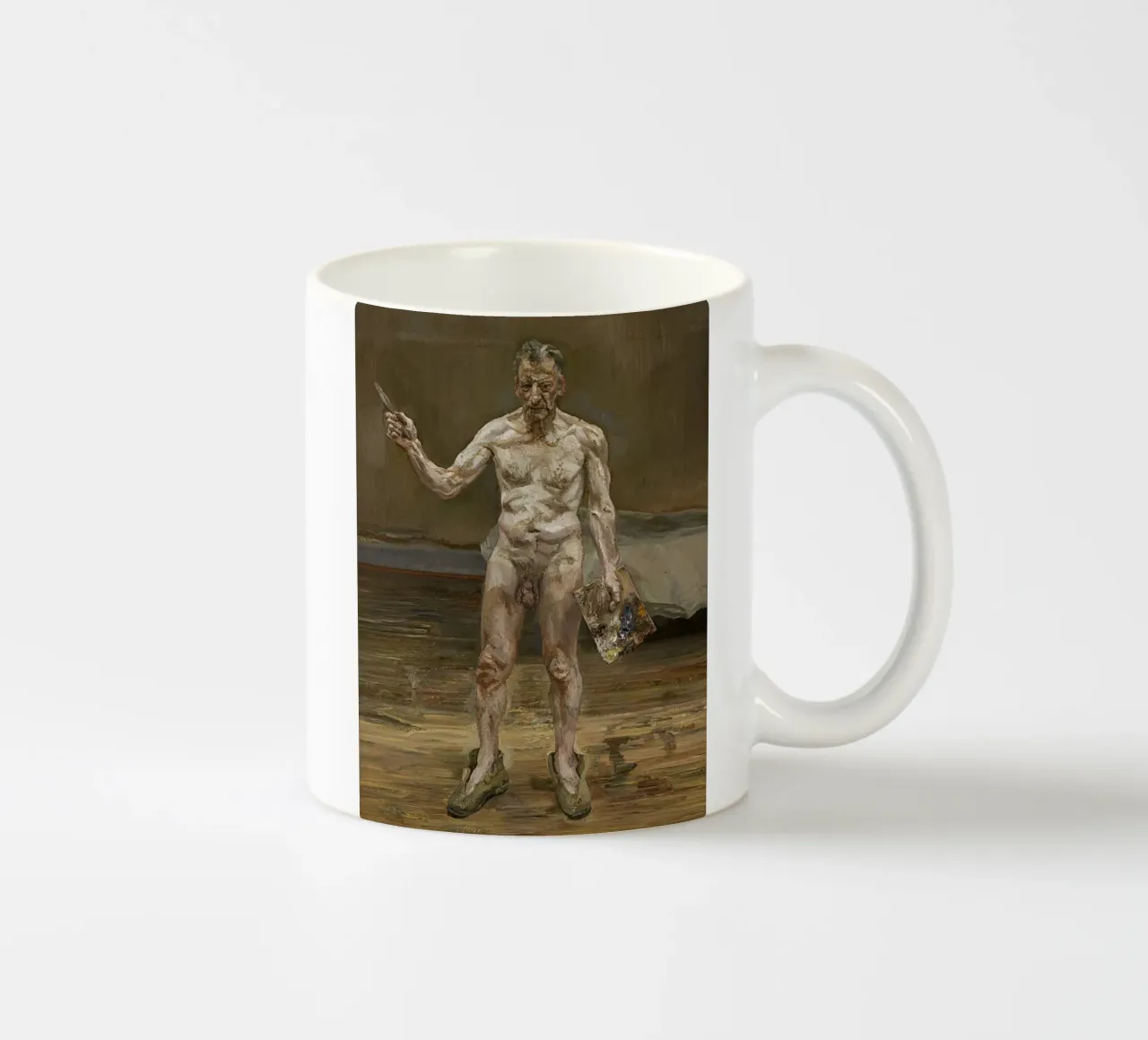 Lucien Freud - Autoritratto tazza in ceramica da julyebayprint