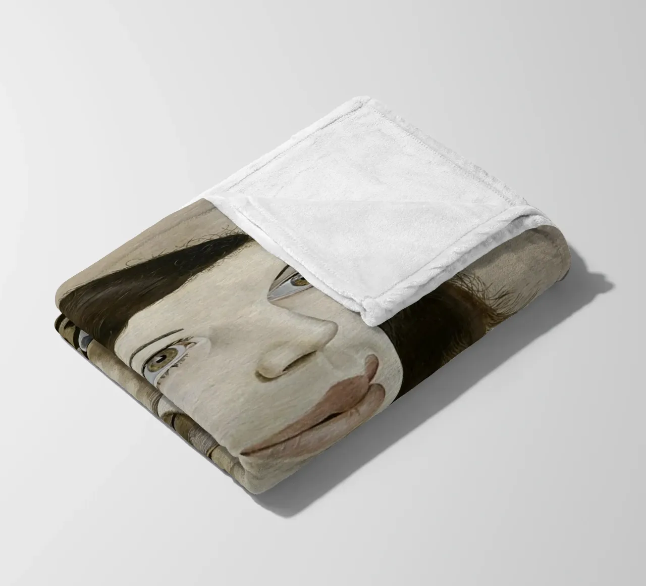 Mädchen mit einem Kätzchen - Lucian Freud Fleecedecke von julyebayprint