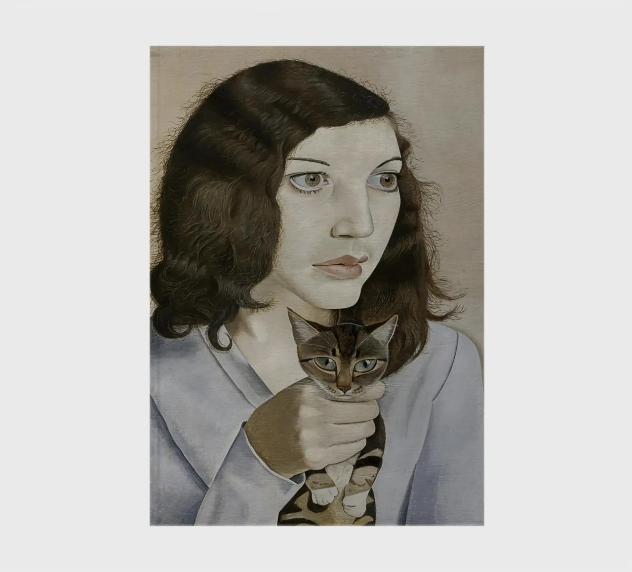 Girl with a Kitten - Lucian Freud notebook by julyebayprint