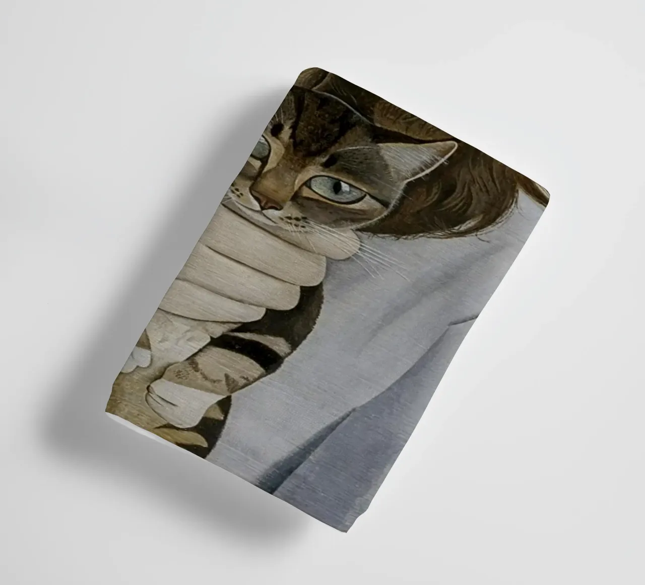 Mädchen mit einem Kätzchen - Lucian Freud Handtuch von julyebayprint