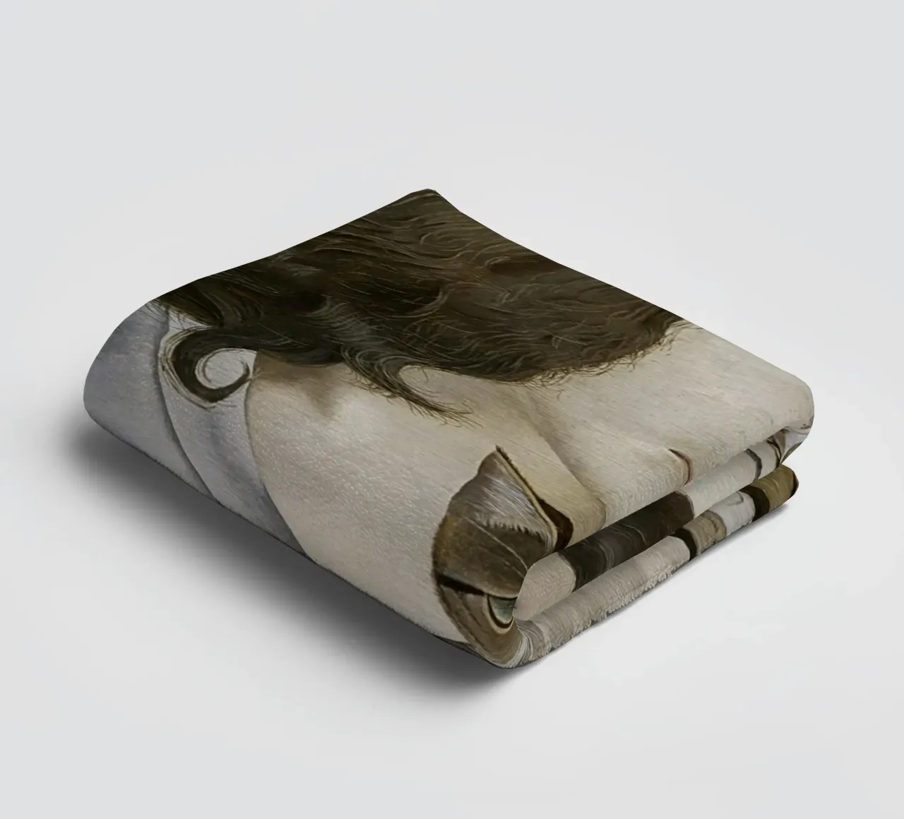Mädchen mit einem Kätzchen - Lucian Freud Handtuch von julyebayprint