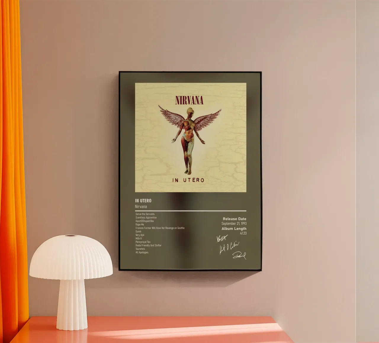 In Utero (1993) by Nirvana plexiglass da DGUnder