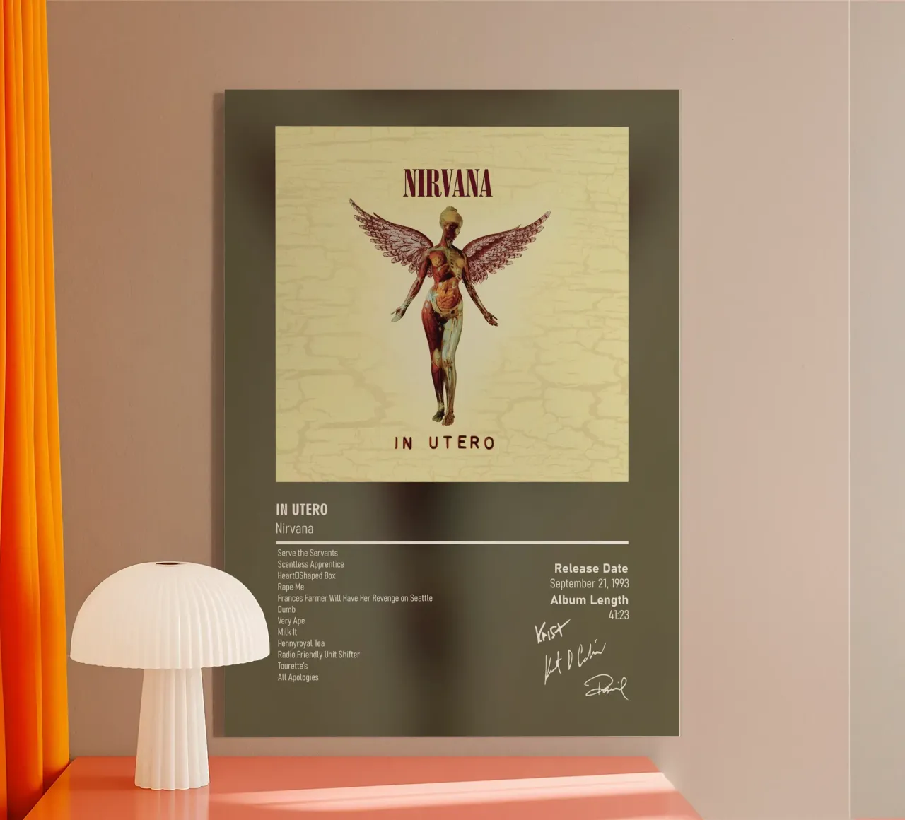 In Utero (1993) by Nirvana plexiglass da DGUnder