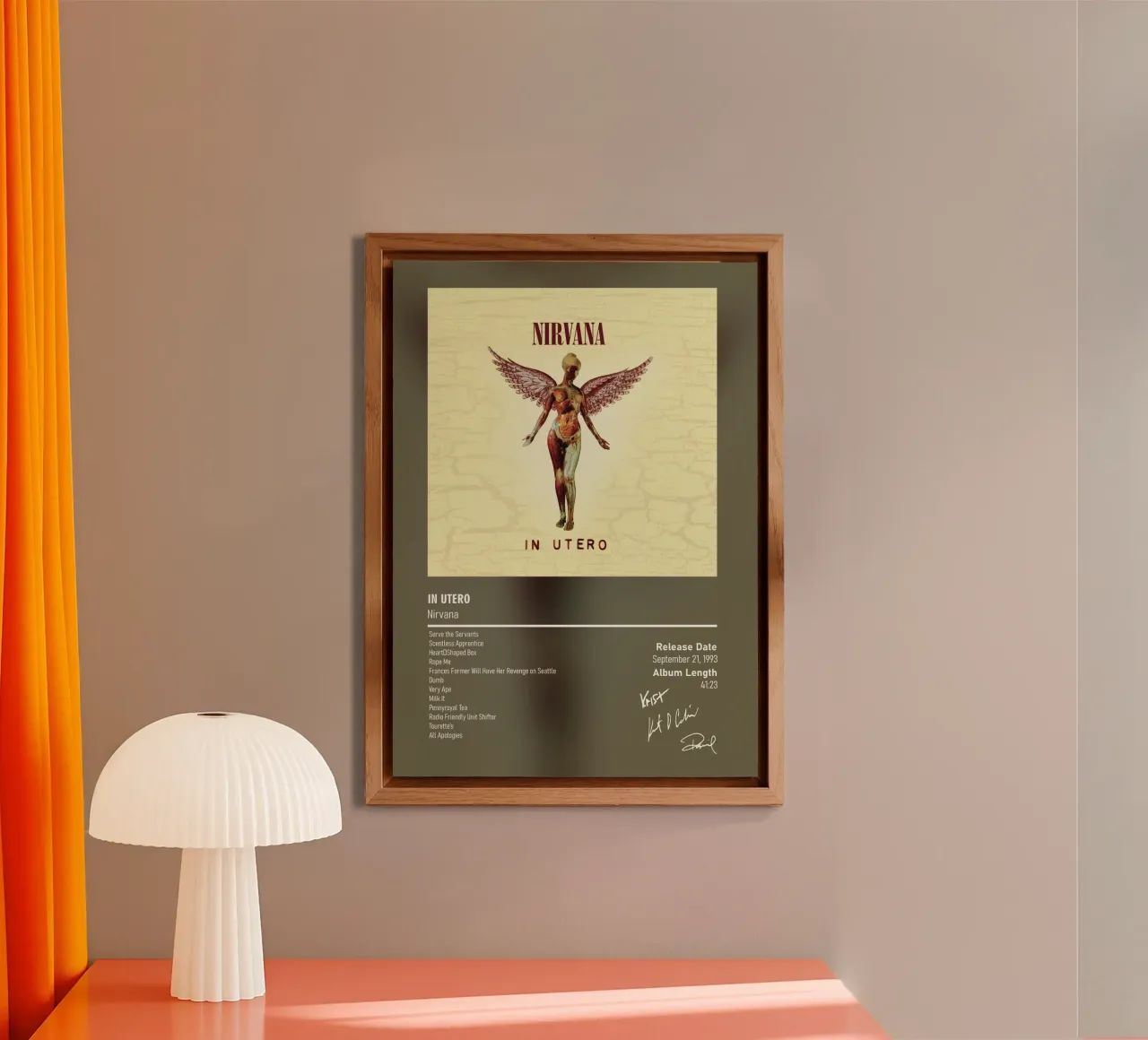 In Utero (1993) by Nirvana alluminio dibond da DGUnder
