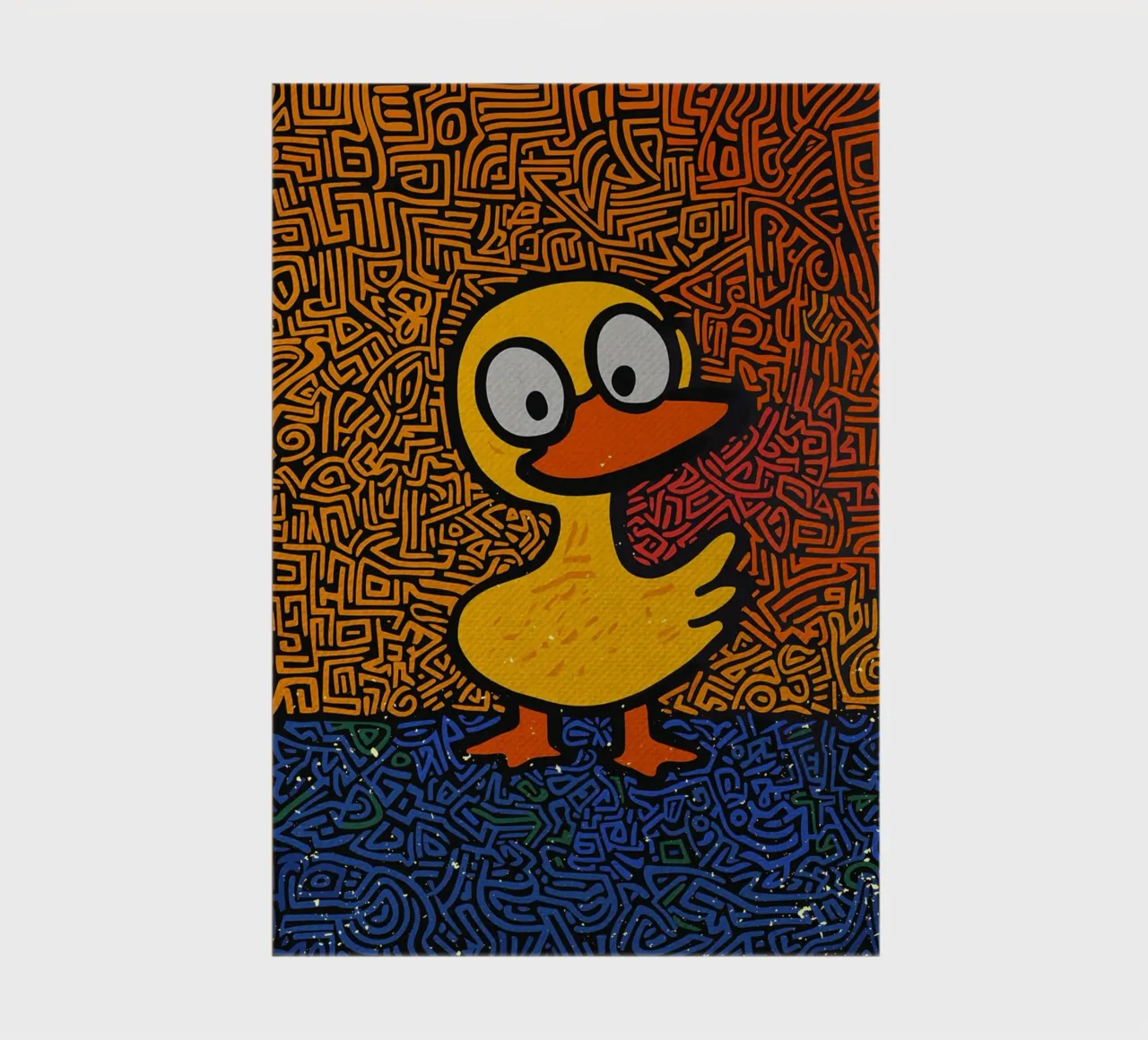 Canard jaune Pop Art carnet de notes de VintageDesign