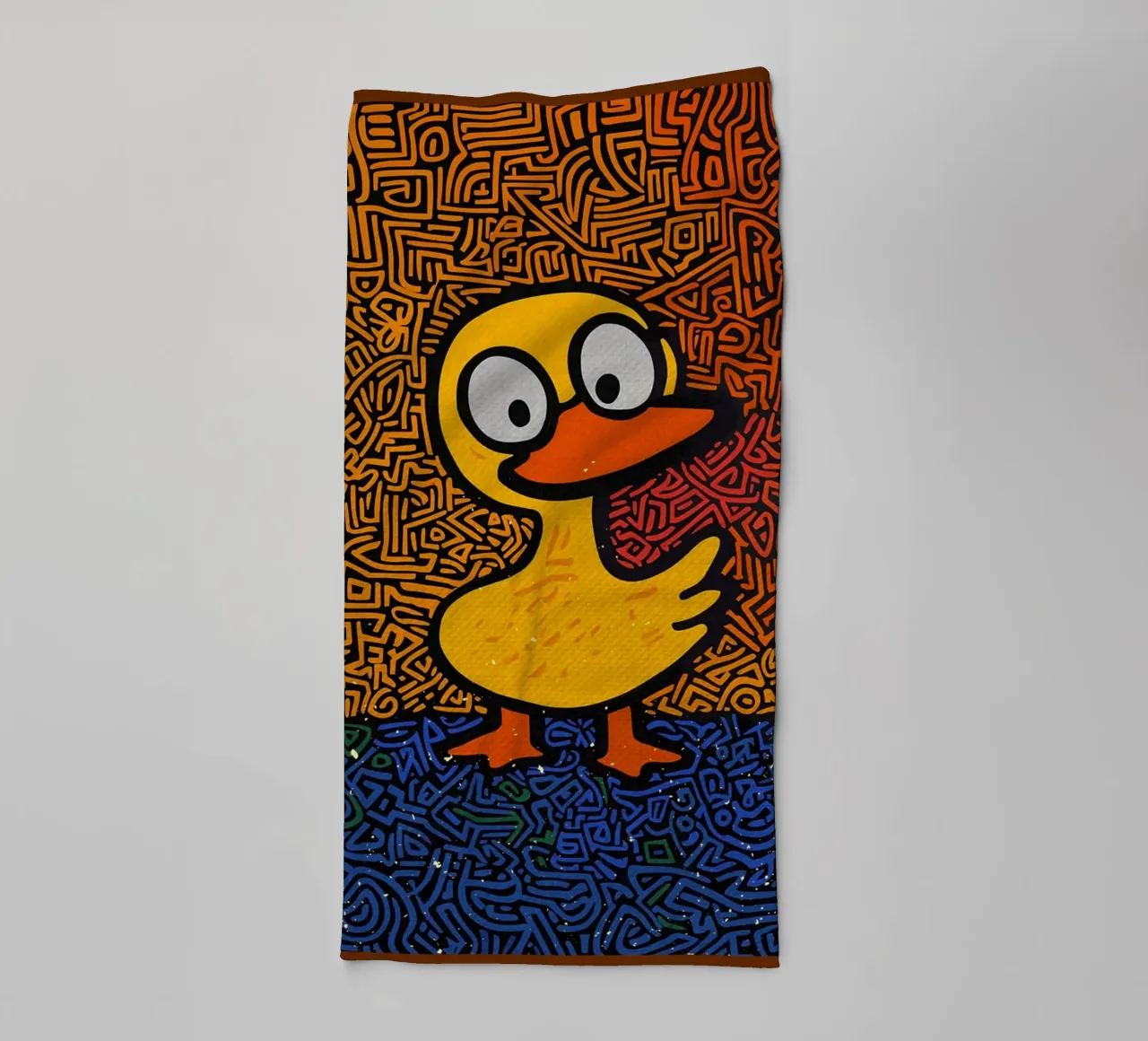 Anatra gialla Pop Art asciugamano da bagno da VintageDesign