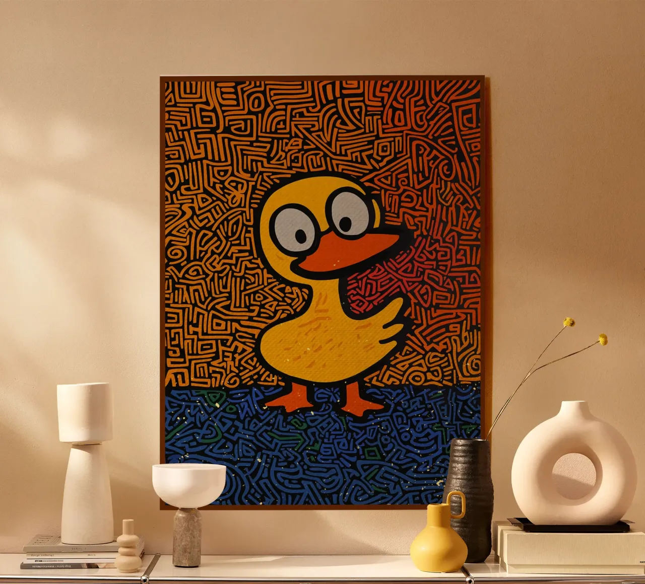 Anatra gialla Pop Art plexiglass da VintageDesign