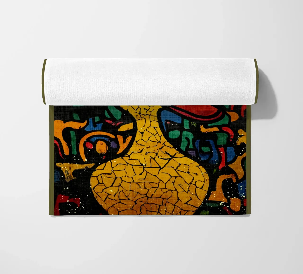 Scarabocchio pop art con anatra gialla telo mare da VintageDesign