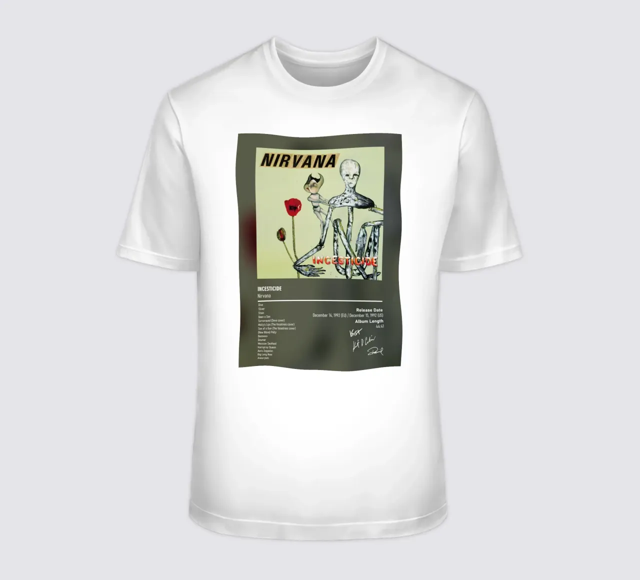 Incesticide (1992) by Nirvana t-shirt da DGUnder