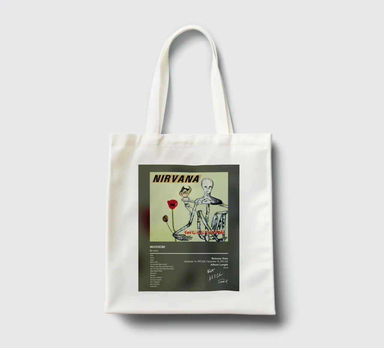 Incesticide (1992) by Nirvana borsa in juta da DGUnder