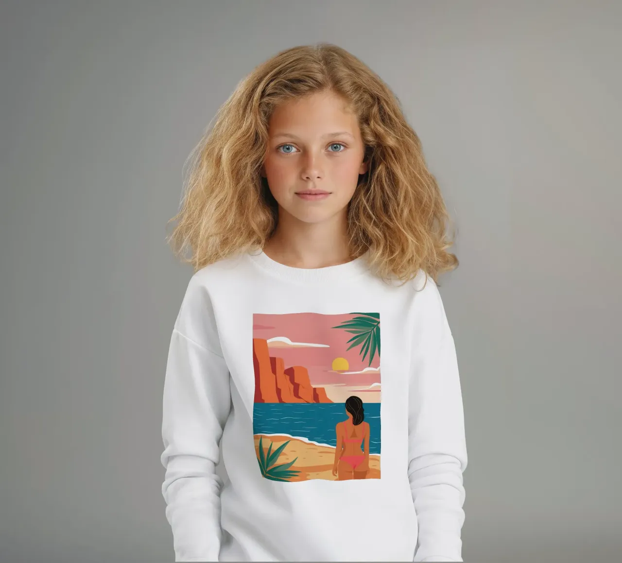 Contemplación costera Calma sudadera para niño de Giant Foxs