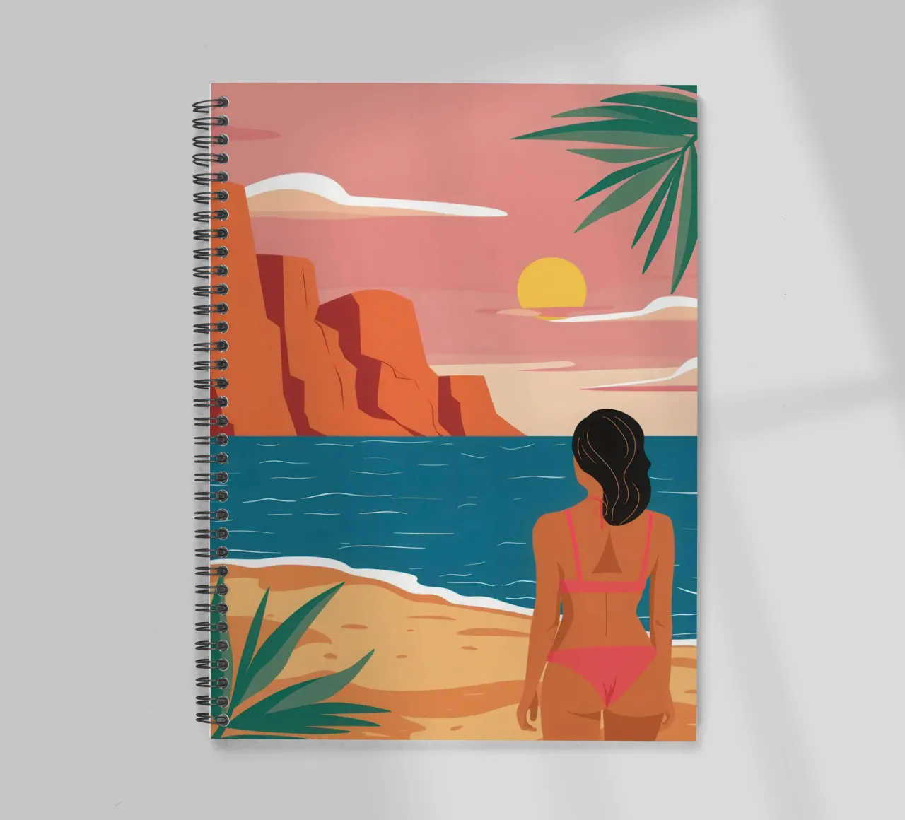 Coastal Contemplation Calm spiral notebook by Giant Foxs