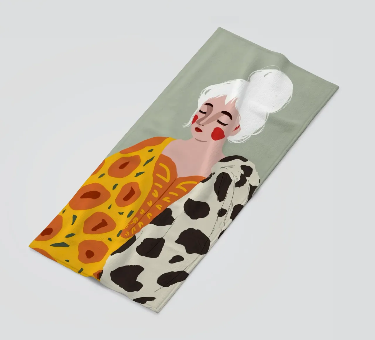 Tournesol Imprimé Vache Chic serviette de plage de Rain Balance
