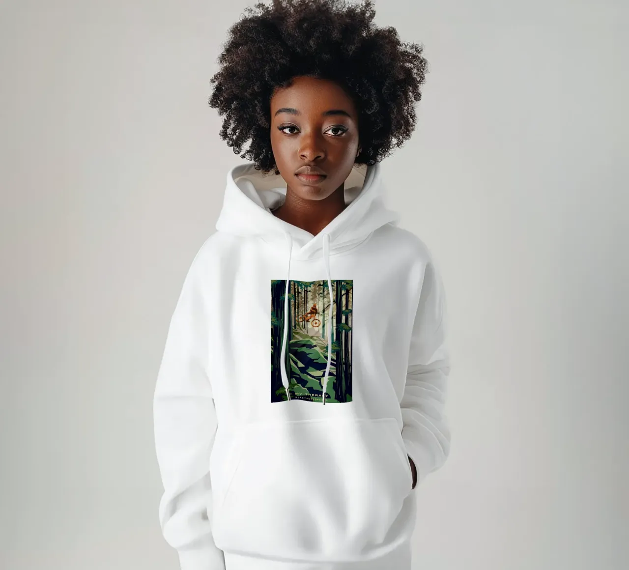 My Therapy Bike Poster hoodie by Classicprint