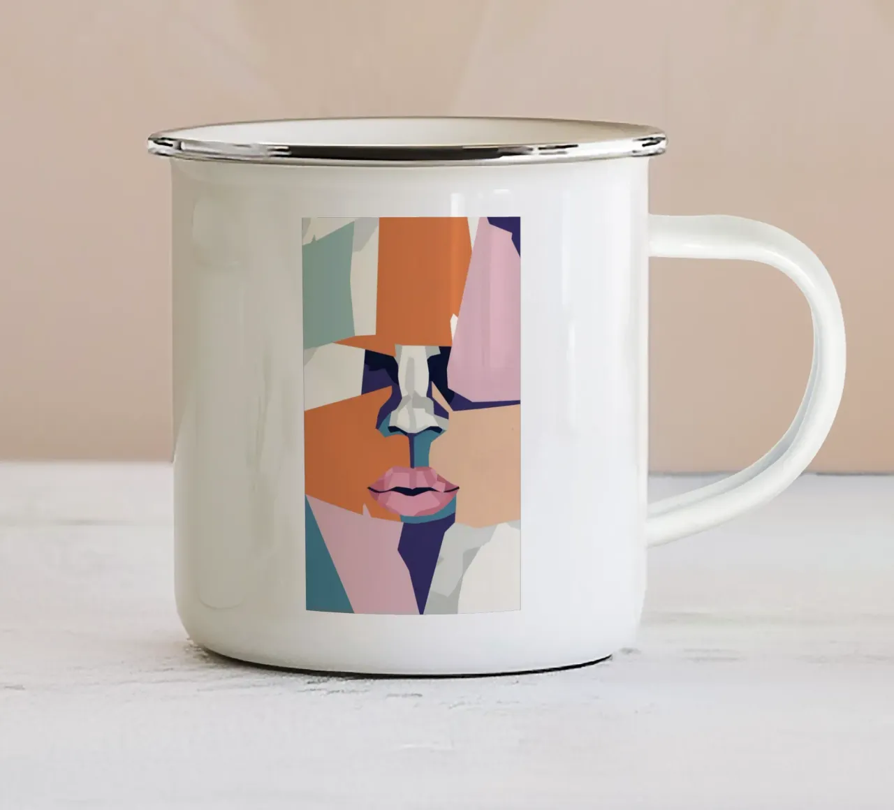 Visione frammentata Calma tazza in smalto da Giant Foxs