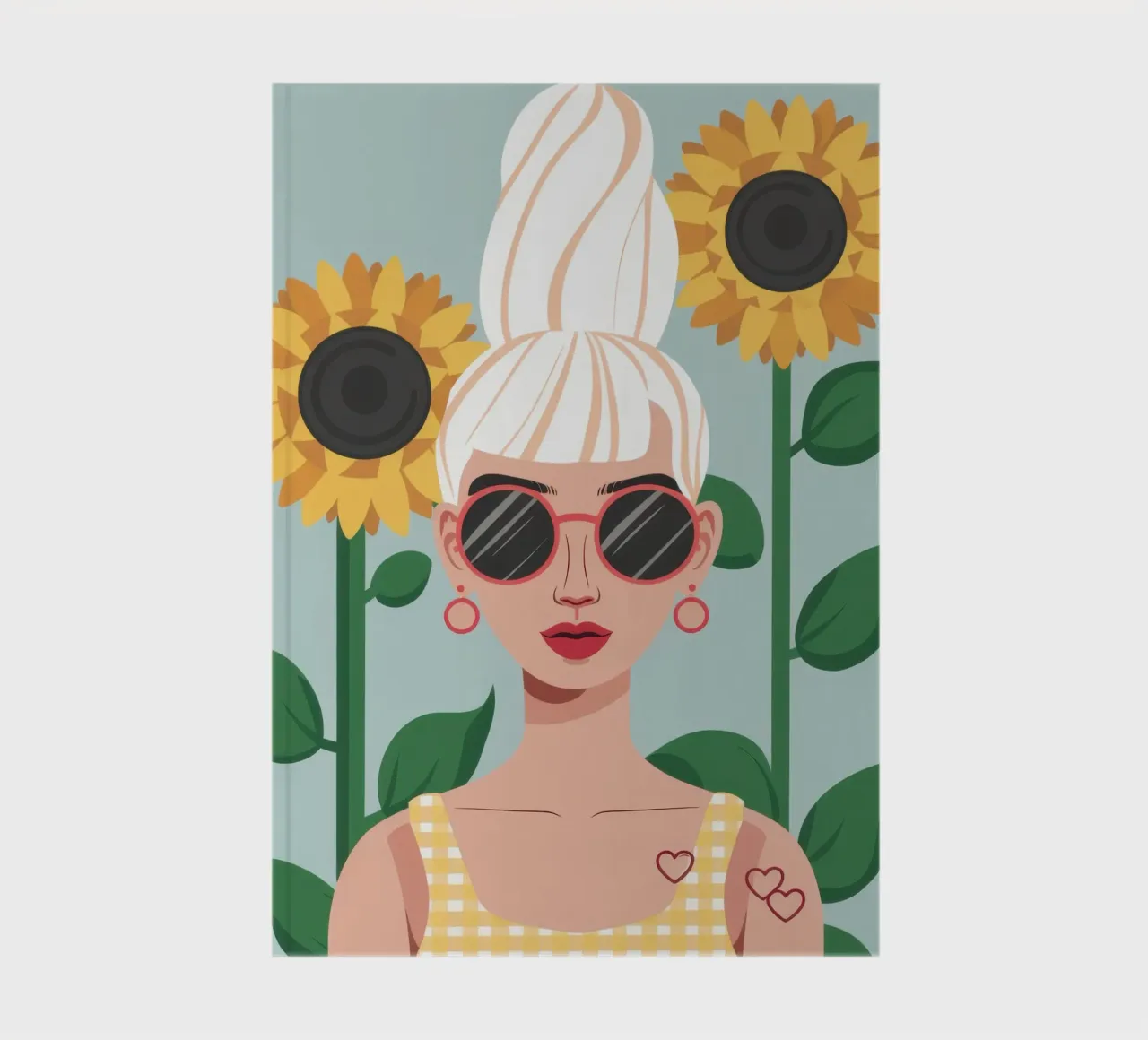 Sunflower Shade Serenity notebook by Rain Balance