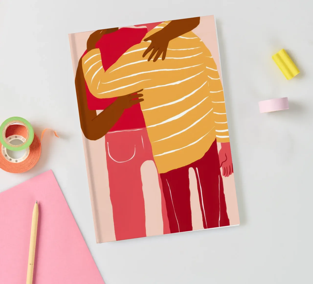 Golden Self Embrace notebook by Giant Foxs