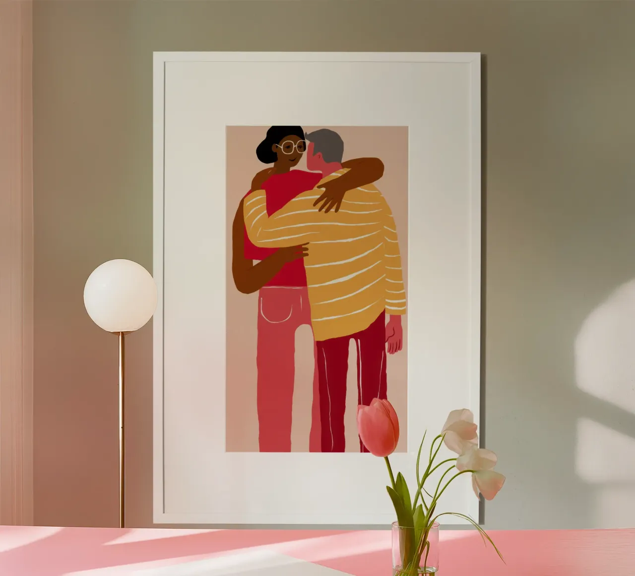 Golden Self Embrace hahnemühle by Giant Foxs