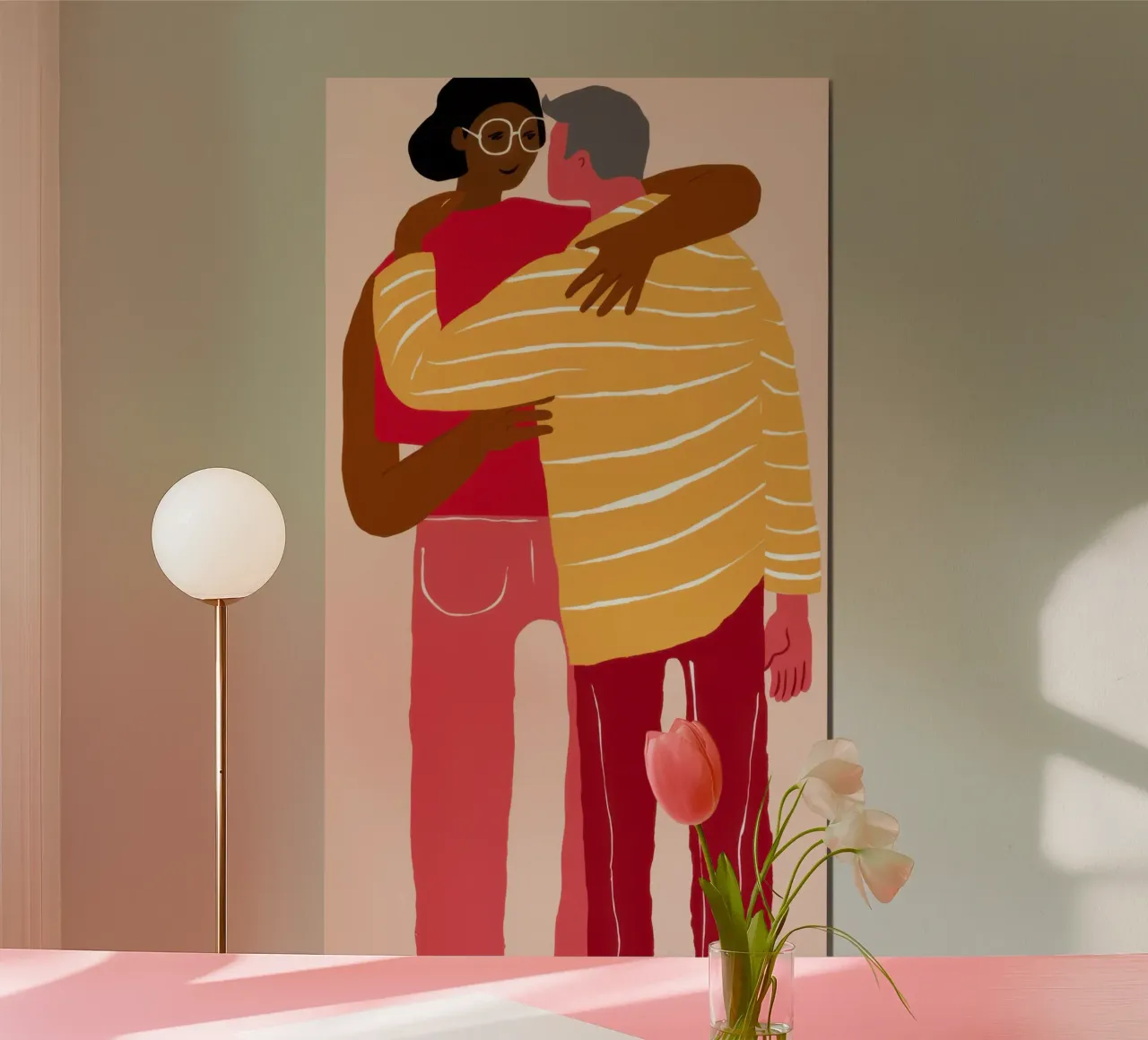 Golden Self Embrace hahnemühle by Giant Foxs
