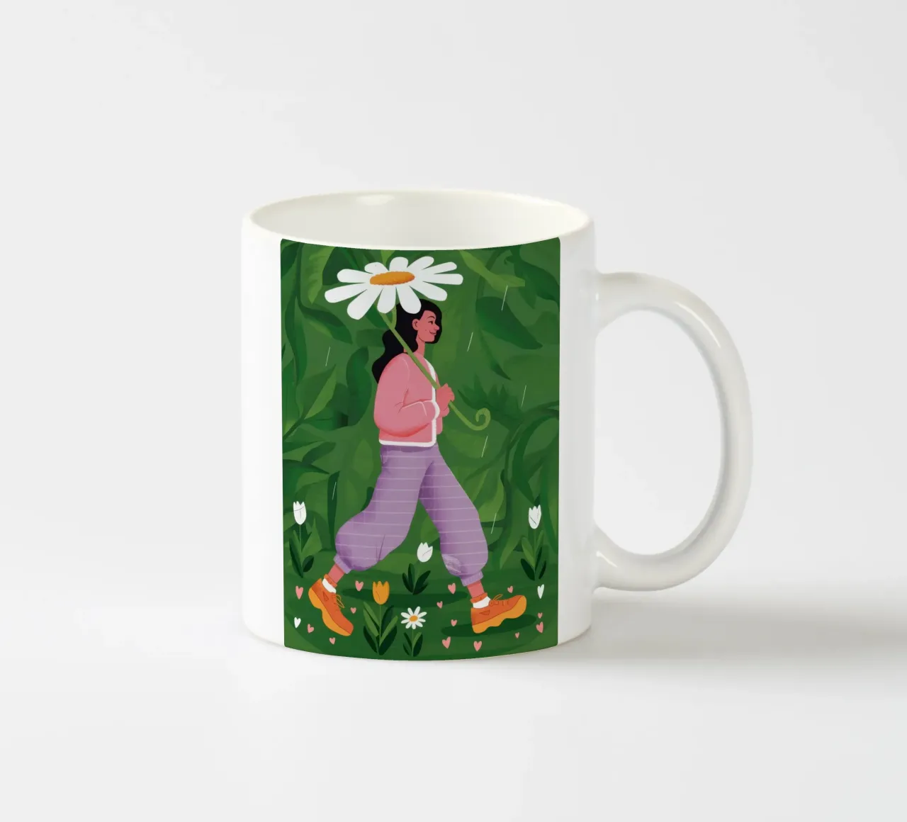 Il passo audace di Daisy tazza in ceramica da Rain Balance