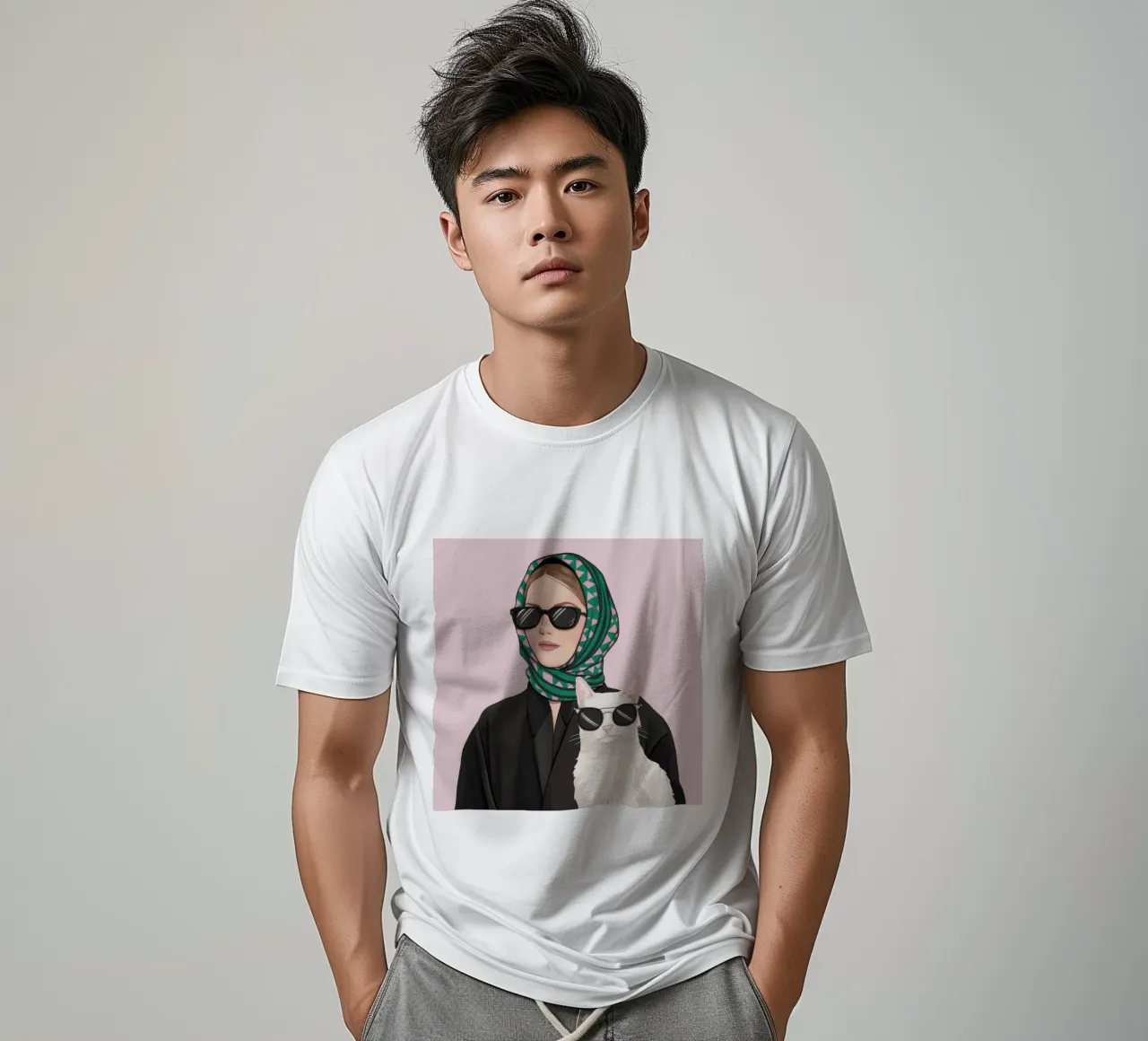 Compagno felino chic t-shirt da Rain Balance