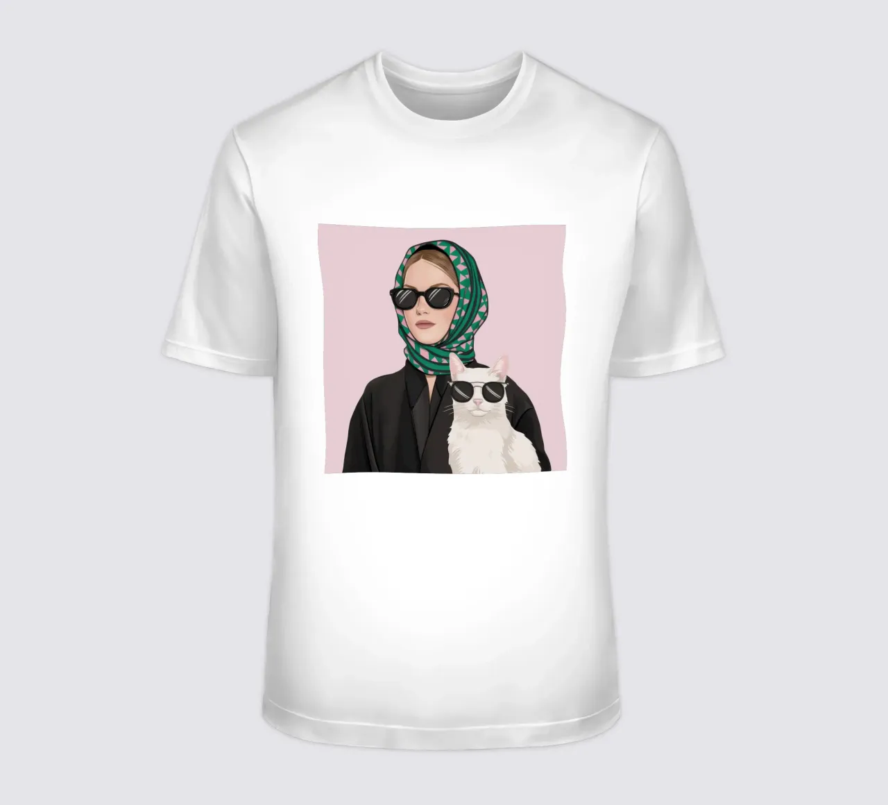 Compagno felino chic t-shirt da Rain Balance