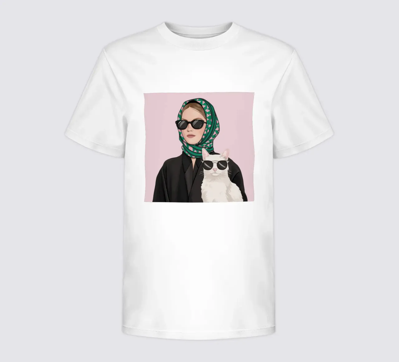 Compagno felino chic t-shirt bambini da Rain Balance