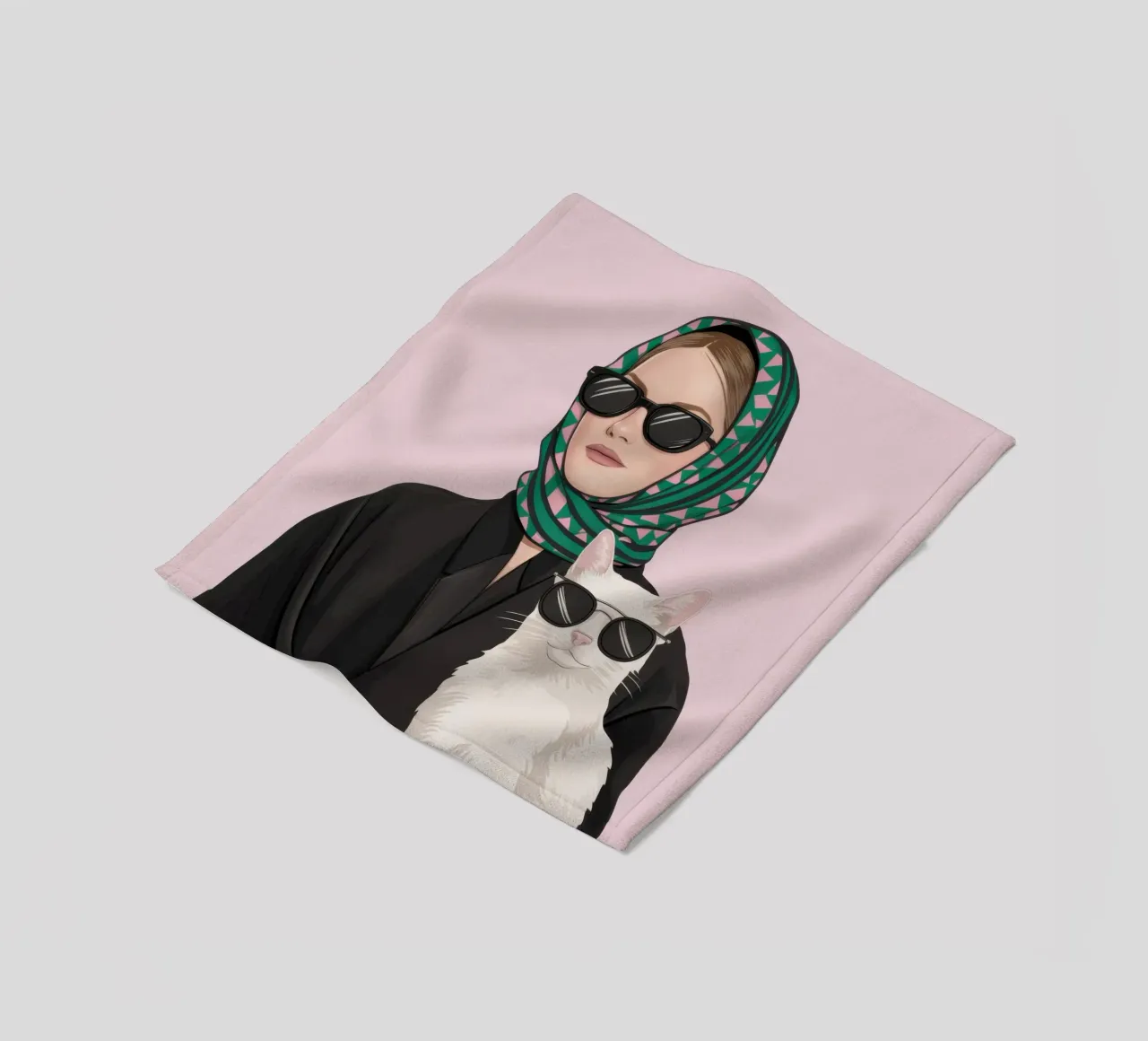 Compagno felino chic coperta in pile da Rain Balance