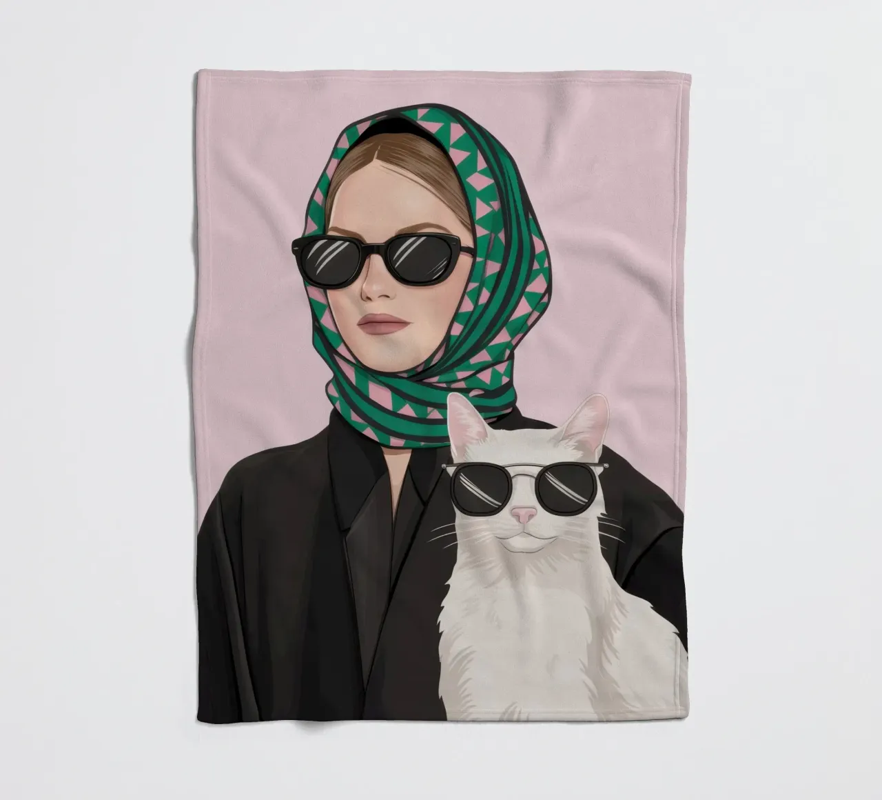 Compagno felino chic coperta in pile da Rain Balance