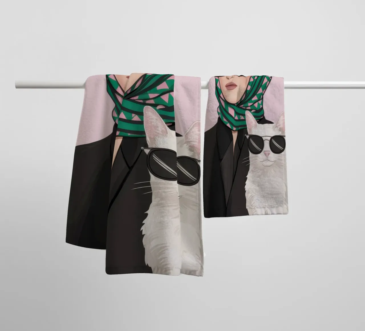 Compagno felino chic asciugamano da bagno da Rain Balance