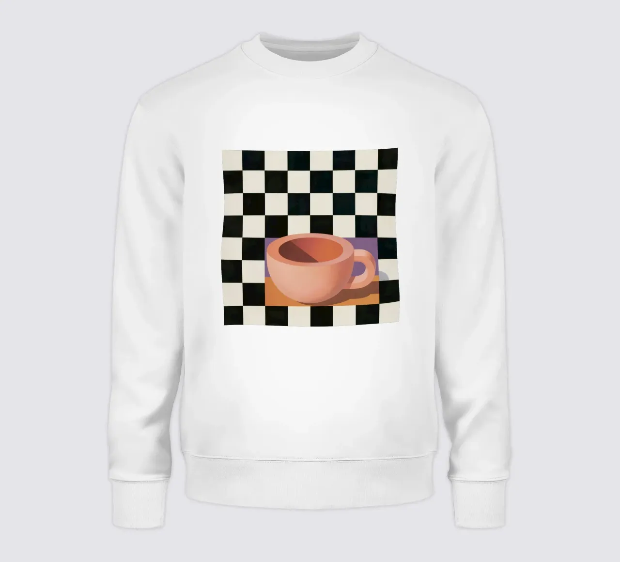 Geruite Beker Stilte sweatshirt van Giant Foxs