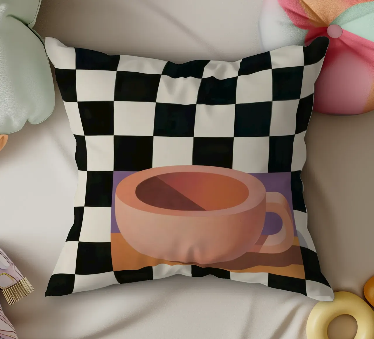 Tazza a scacchi Stillness cuscino da Giant Foxs
